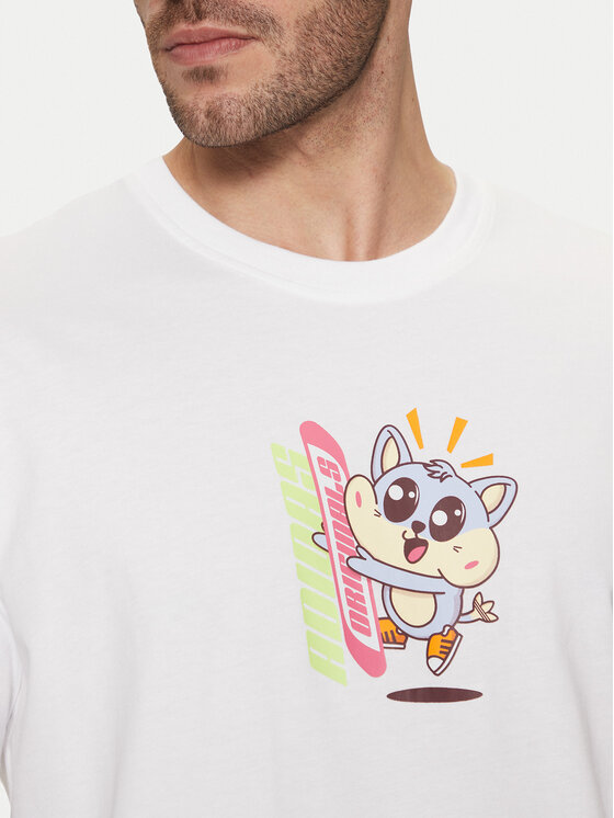 adidas adidas T-särk Kawaii JD0661 Valge Regular Fit
