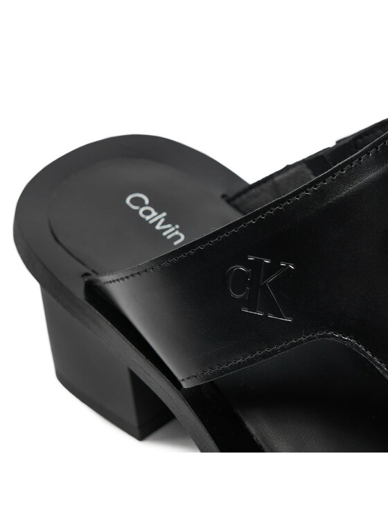 Calvin Klein Jeans Calvin Klein Jeans Pantoletten 5 Heel Sandal Lh Mg Mtl YW0YW01500 Schwarz