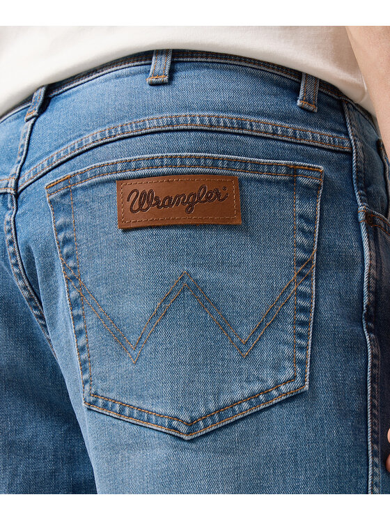 Wrangler Wrangler Szorty jeansowe 112350658 Niebieski Regular Fit