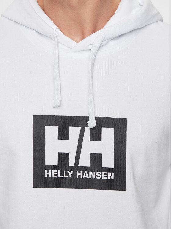 Helly Hansen Helly Hansen Majica dugih rukava Hh Box Hoodie 53289 Bijela Regular Fit