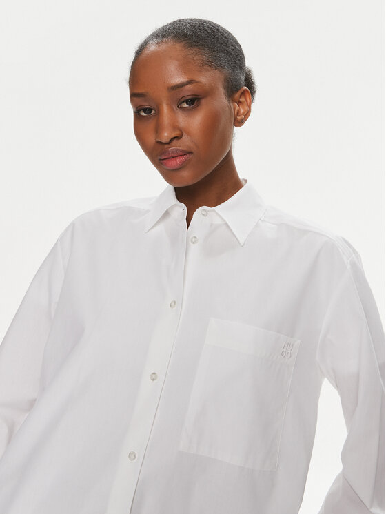 HUGO Hugo Camicia 50515741 Bianco Oversize