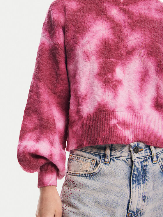 Desigual Desigual Sweter Victoria 24WWJF17 Różowy Relaxed Fit