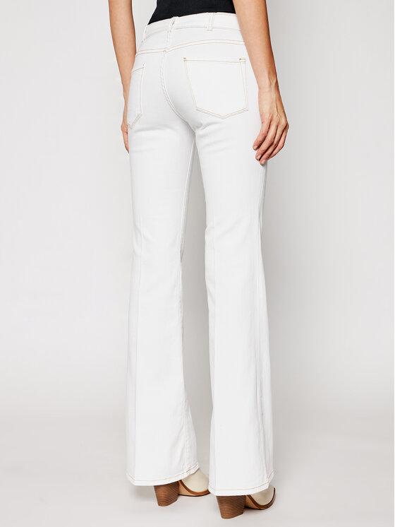 PINKO Pinko Jeansy Feliz PE 21 PDEN 1J10KZ Y62N Bílá Regular Fit