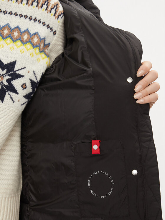 s.Oliver s.Oliver Geacă de iarnă 2134857 Negru Loose Fit