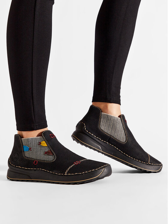 Rieker Rieker Klassische Stiefeletten 51592-00 Schwarz