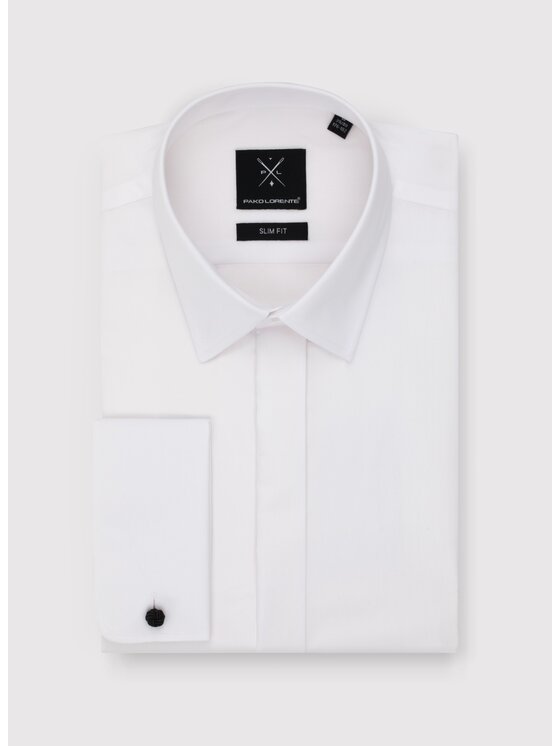Pako Lorente Pako Lorente Koszula P000B-1X-010 Biały Slim Fit