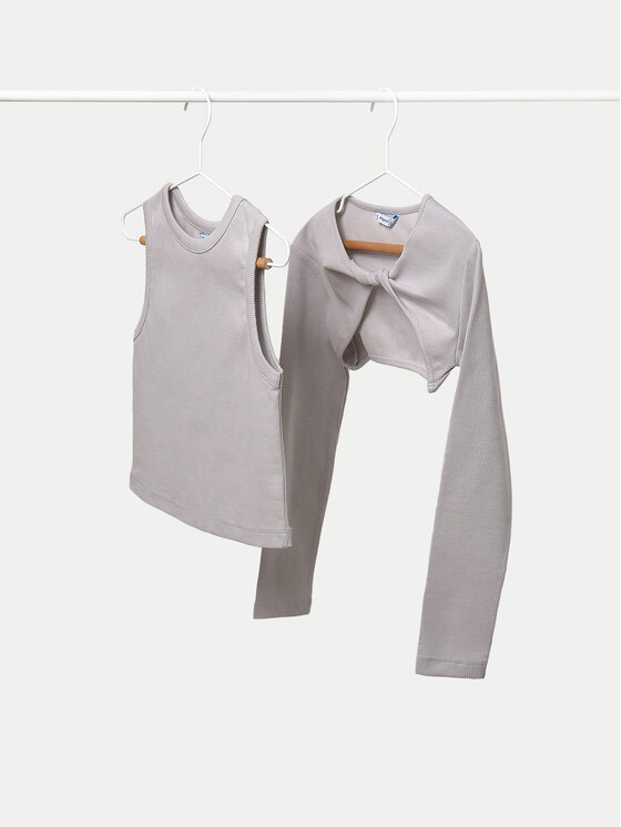 Mayoral Blúzka 6150 Sivá Regular Fit