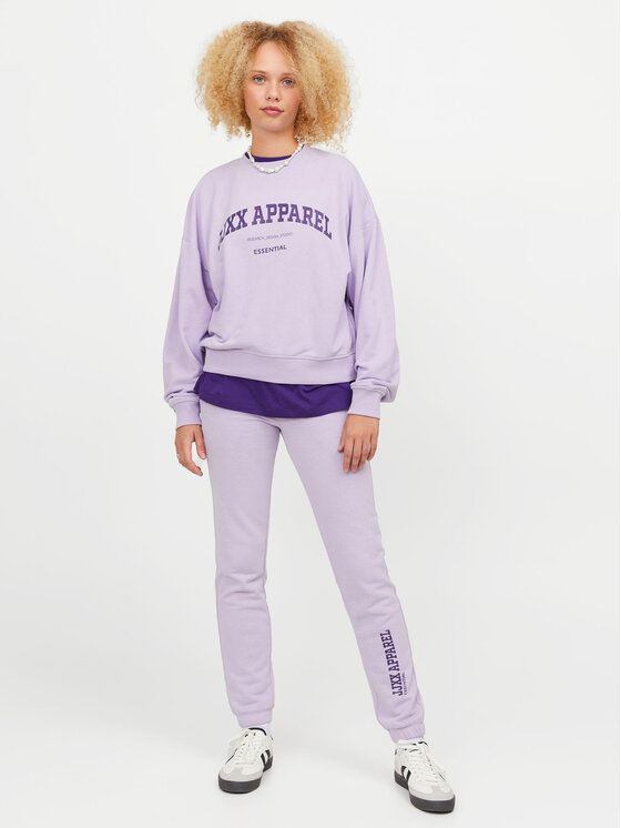 JJXX JJXX Sportinės kelnės Riley 12250114 Violetinė Slim Fit
