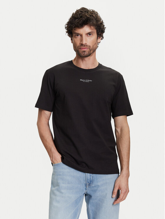 Marc O'Polo Marc O'Polo T-särk B21 2012 51382 Must Regular Fit