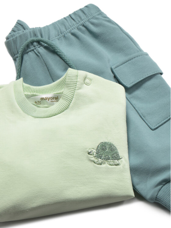 Mayoral Mayoral Set di 2 pantaloni della tuta e 2 felpe 1628 Verde Regular Fit
