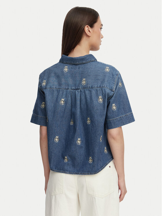 Tommy Hilfiger Tommy Hilfiger camicia di jeans WW0WW50624 Blu Relaxed Fit