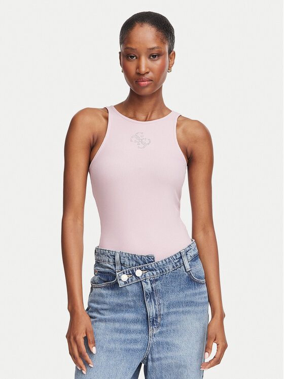 Guess Guess Top W6RP39 KD092 Ružová Regular Fit