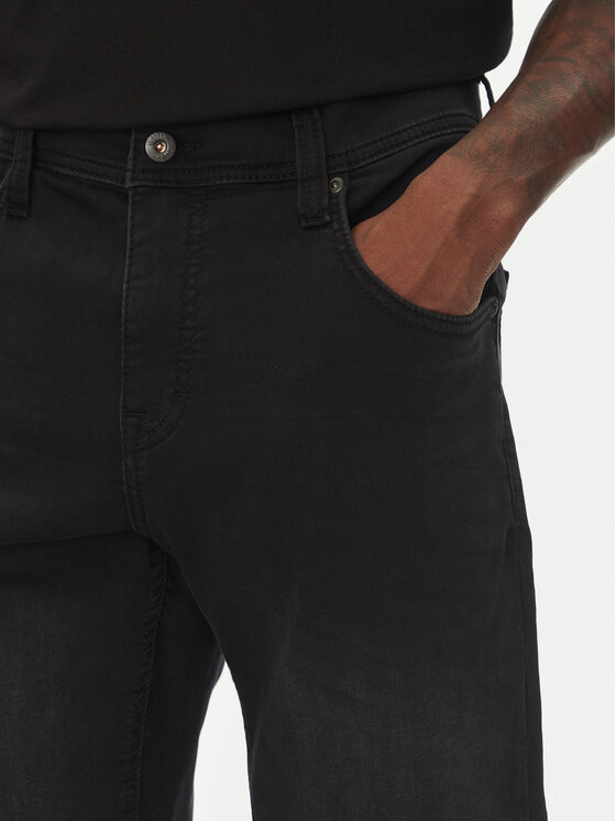 Mustang Mustang Szorty jeansowe Chicago Z 1016347 Czarny Slim Fit