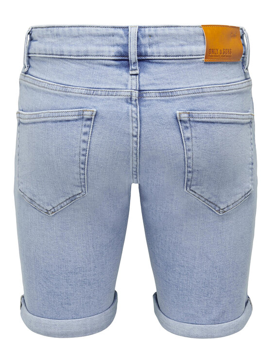 Only & Sons Only & Sons Džínsové šortky 22025189 Modrá Regular Fit