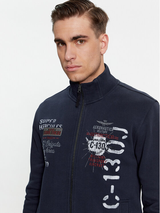 Aeronautica Militare Aeronautica Militare Pulóver 232FE1819F511 Sötétkék Regular Fit