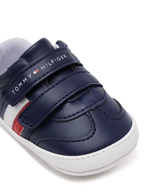 Tommy Hilfiger Tommy Hilfiger Tenisice Stripe Low Cut Velcro T0B9-33831-1433 Tamnoplava