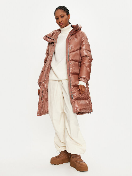 Woolrich Woolrich Puhovka Aliquippa Long CFWWOU0926FRUT3085 Rjava Regular Fit