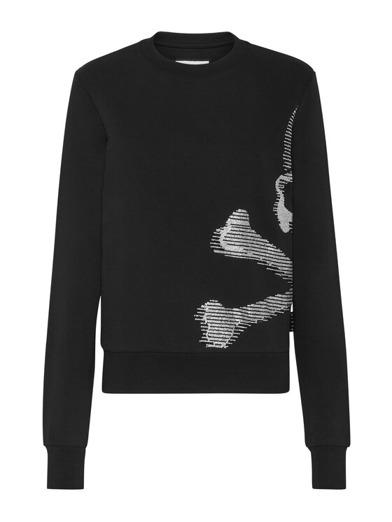 PHILIPP PLEIN PHILIPP PLEIN Bluza 23777 Czarny Regular Fit