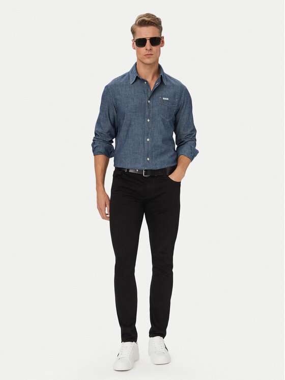 Guess Guess Farmer M6YAN1 D1486 Fekete Skinny Fit