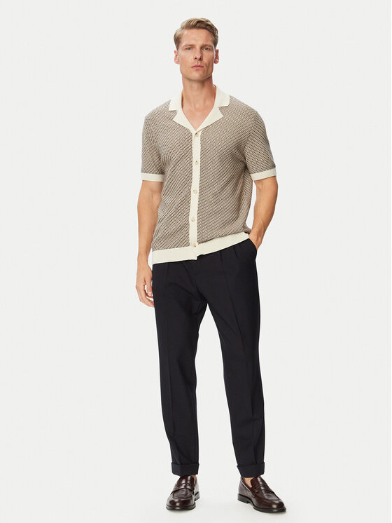 BOSS BOSS Camicia H-Lomare 50570555 Beige Regular Fit