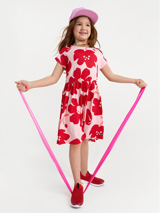 Reima Reima Sommerkleid Virein 5200343B Rot Regular Fit