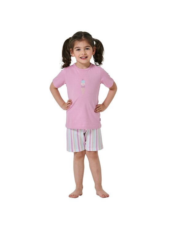 SCHIESSER SCHIESSER Piżama 28262 Różowy Comfort Fit