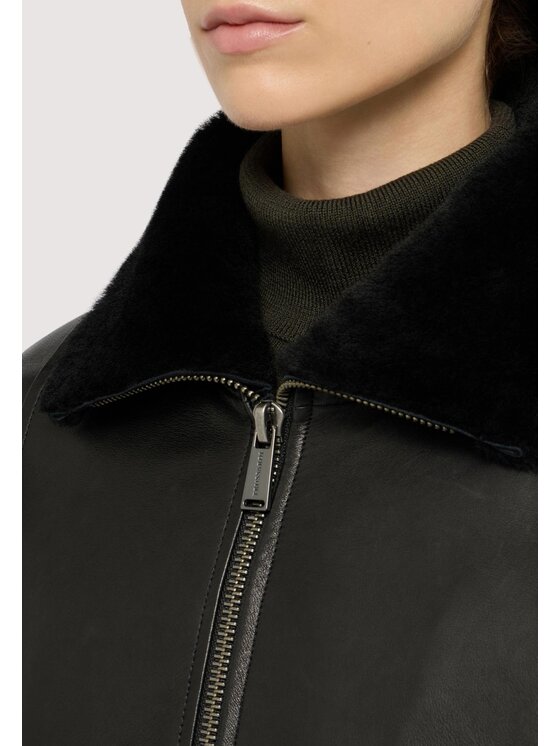 Trussardi Trussardi Giacca di pelle 8920A000322N033 Nero Over Fit