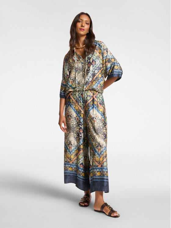 Elena Mirò Elena Mirò Koszula 5068E000111N002 Zielony Regular Fit