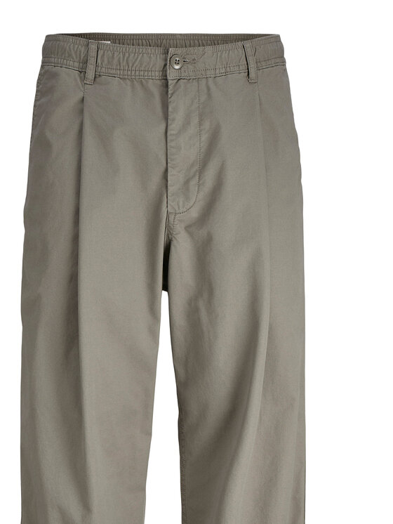 Jack & Jones Jack & Jones Auduma bikses Owen Cade 12282385 Zaļš Baggy Fit