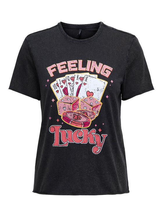 ONLY ONLY T-Shirt Lucy 15366031 Černá Loose Fit