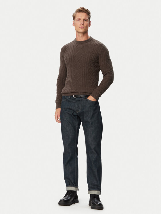 Guess Guess Sweter M6BR28 Z1549 Brązowy Regular Fit