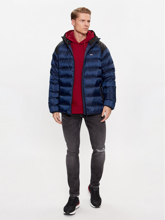 Tommy Jeans Tommy Jeans Vatovaná bunda DM0DM17233 Tmavomodrá Regular Fit