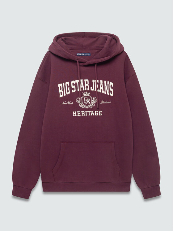 BIG STAR BIG STAR Bluza NOEL Bordowy