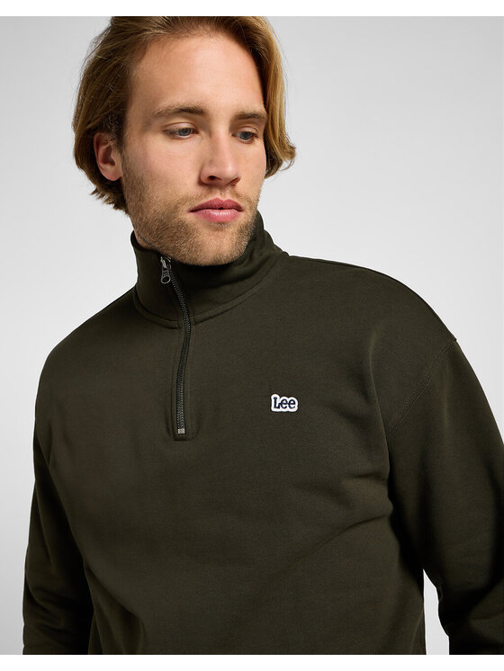 Lee Lee Felpa HALF ZIP SWS Verde Loose Fit