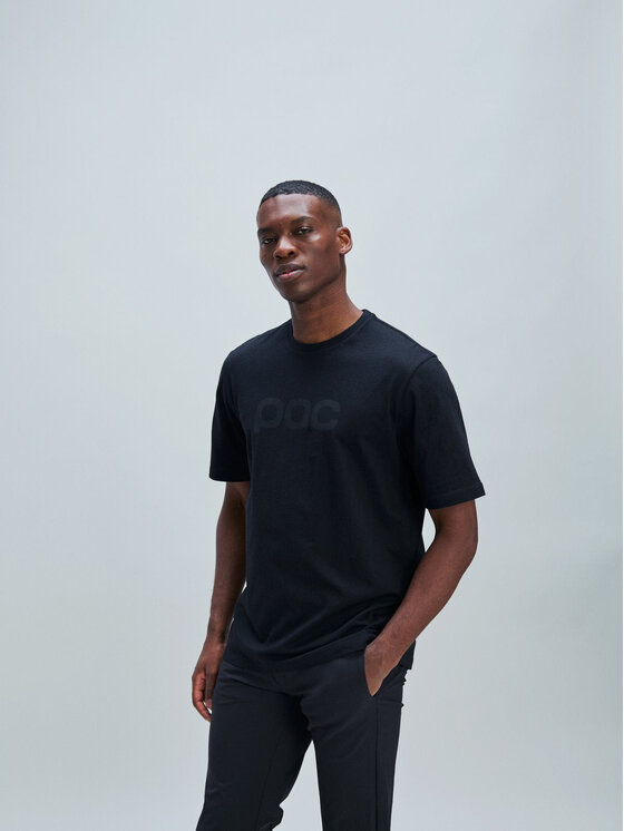POC POC T-Shirt POC Tee Czarny Loose Fit