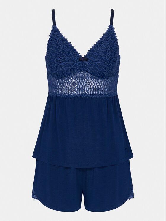 Triumph Triumph Pyjama Aura Spotlight 10218289 Blau Regular Fit