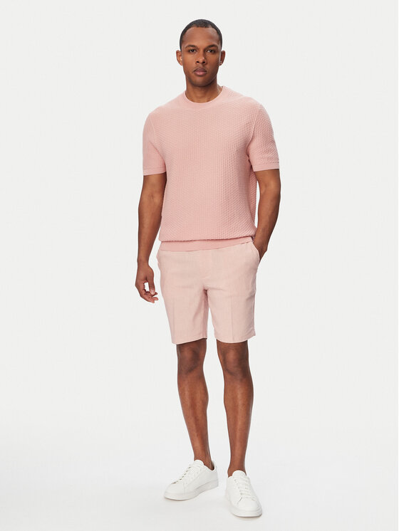 BOSS BOSS Riidest šortsid Kane1 50557537 Heleроosa Regular Fit