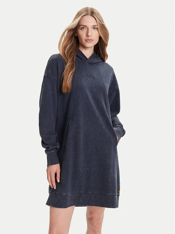 G-Star Raw G-Star Raw Džemper haljina D27165-D969 Plava Relaxed Fit