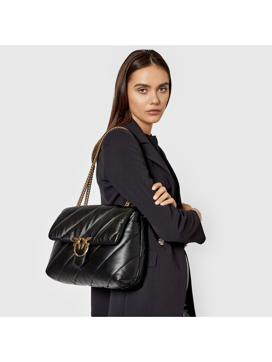 PINKO Pinko Handtasche Love Big Puff Maxi Quilt 2 Cl PE 21 PLTT 1P222V Y6Y3 Schwarz