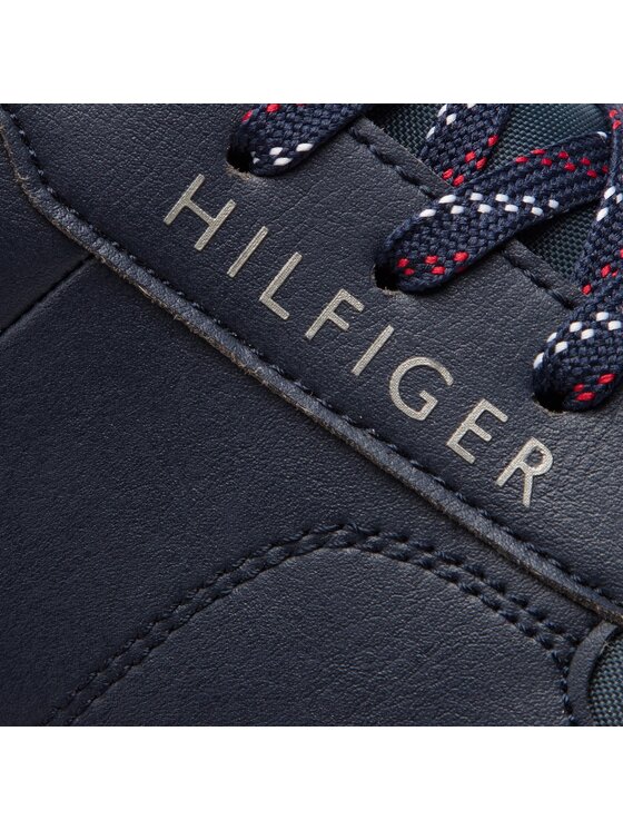 Tommy Hilfiger Tommy Hilfiger Sneakers Corporate Leather Runner FM0FM02057 Bleumarin