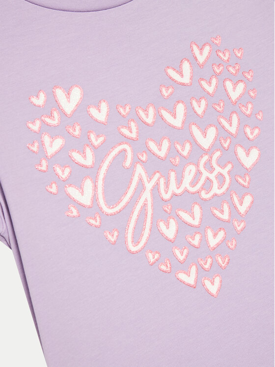 Guess Guess Marškinėliai K4GI03 K6YW4 Violetinė Regular Fit