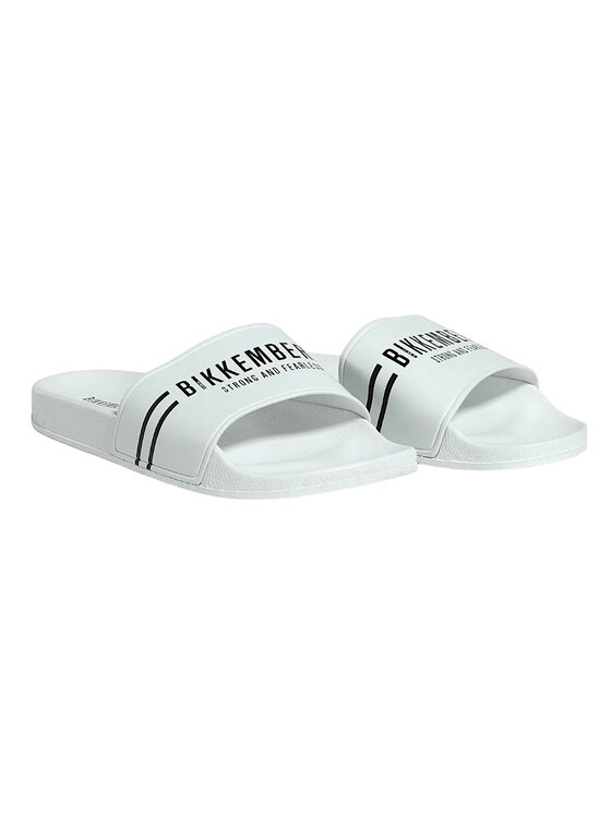 Bikkembergs Bikkembergs Ciabatte Sandali - Bikkembergs - vertical stripes Bianco