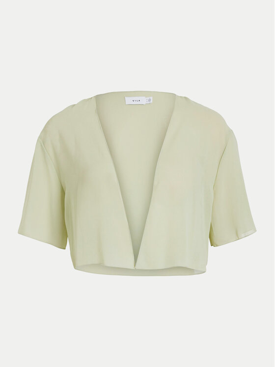 Vila Vila Bolerko Soia 14089141 Zielony Regular Fit