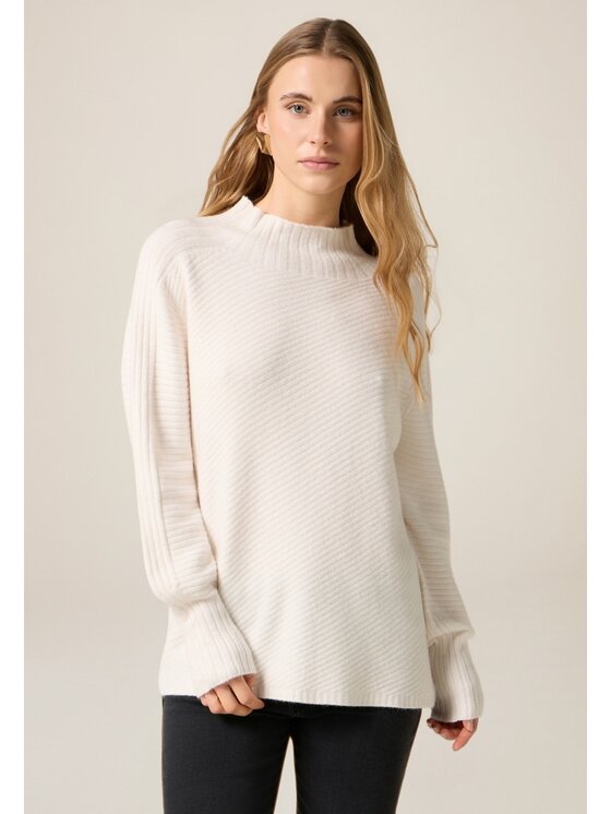 Oltre Oltre Cardigan M124E002124N011 Bianco Over Fit