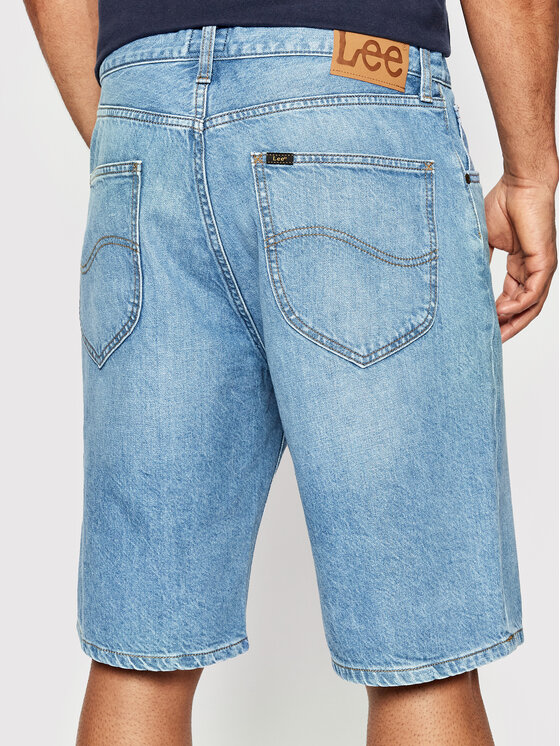 Lee Lee Szorty jeansowe Asher L70UOMVW 112145497 Niebieski Loose Fit