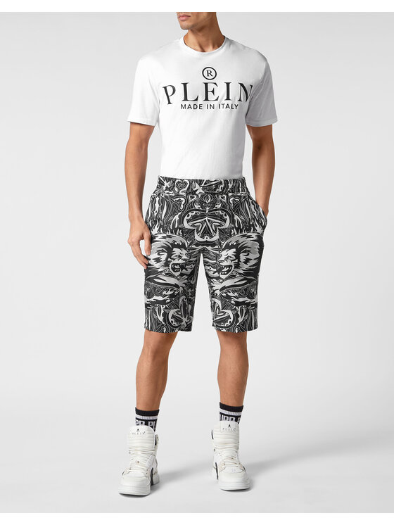 PHILIPP PLEIN PHILIPP PLEIN Szorty materiałowe 9643 Czarny Regular Fit