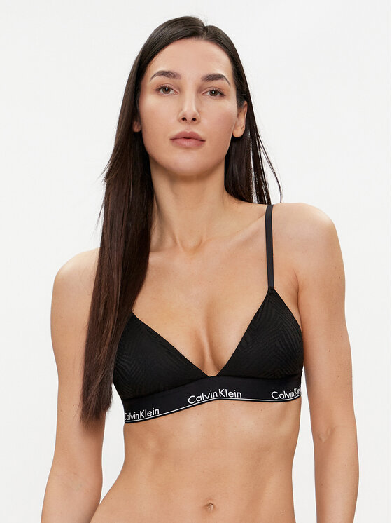 Calvin Klein Underwear Podprsenka Bralette 000QF7077E Čierna