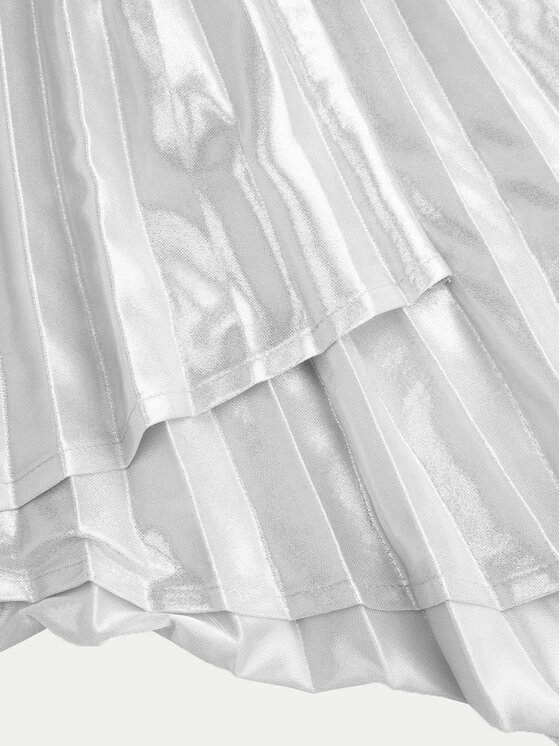 Coccodrillo Coccodrillo Plesirana suknja WC5124203CGJ Srebrna Regular Fit