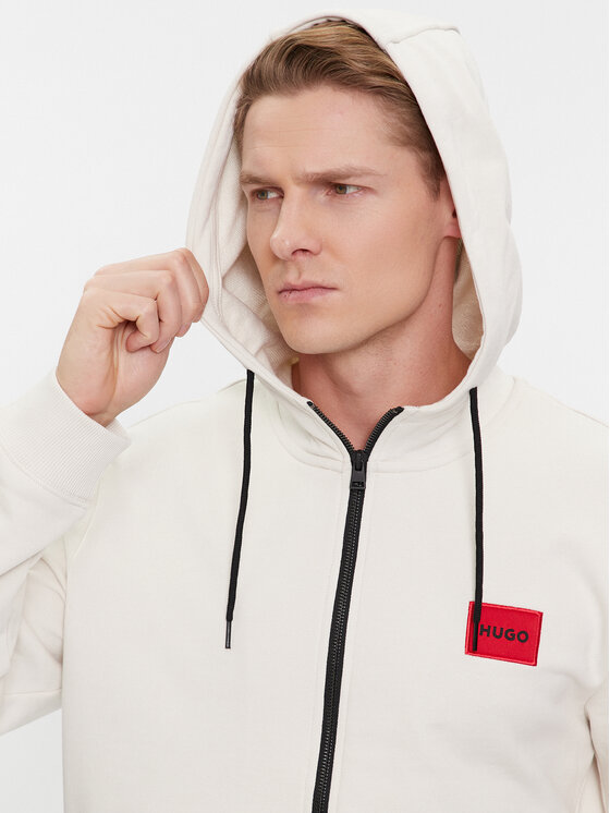 HUGO Hugo Felpa Daple212 50447972 Bianco Regular Fit