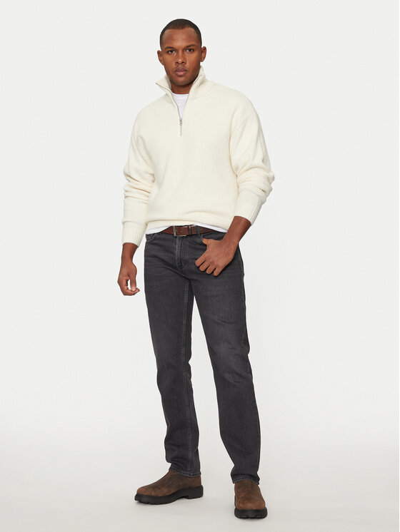 Jack & Jones Jack & Jones Sweter Ollie 12241817 Écru Relaxed Fit